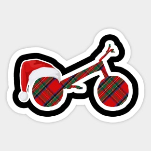 TRIAL Xmas trialbike - sports christmas hat Sticker